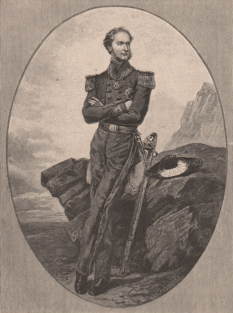 Sir CHARLES HOTHAM. Victoria, Australia 1888 old antique vintage print picture